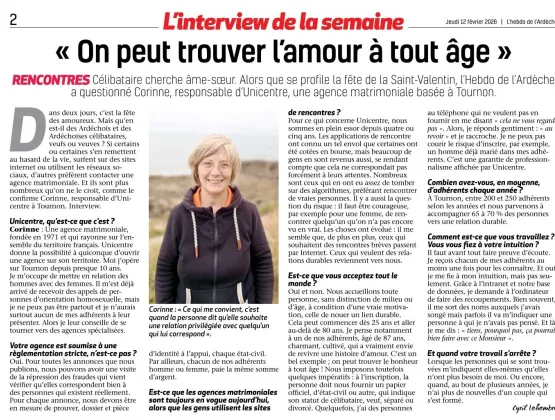 UniCentre Ardèche, on peut trouver l’amour à tout âge